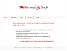Tablet Screenshot of jak-innovation.ch